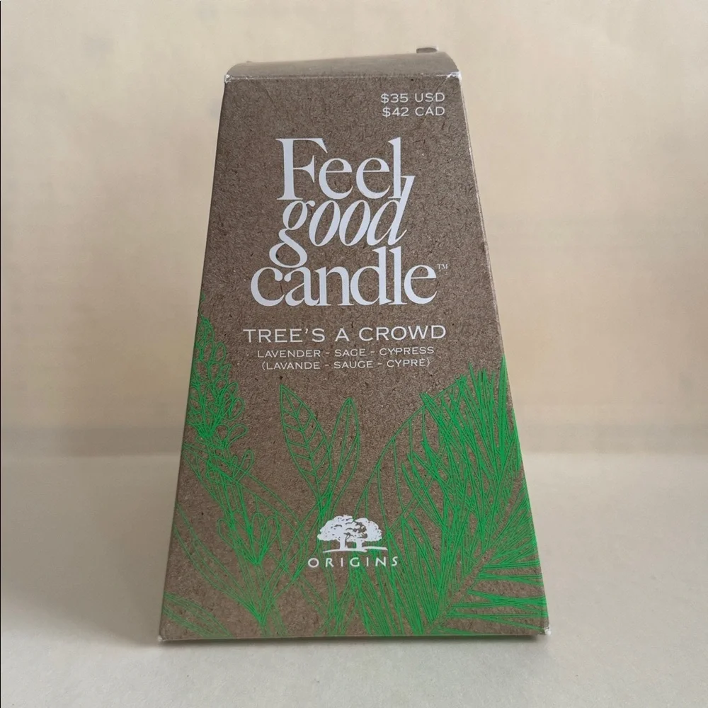 ORIGINS Tree’s A Crowd Lavender Sage Cypress Candle Set $35 NIB